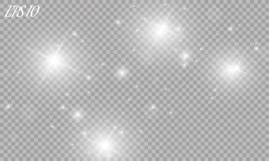 Parlak ışık efekti. Vektör çizimi. Noel flaşı. toz