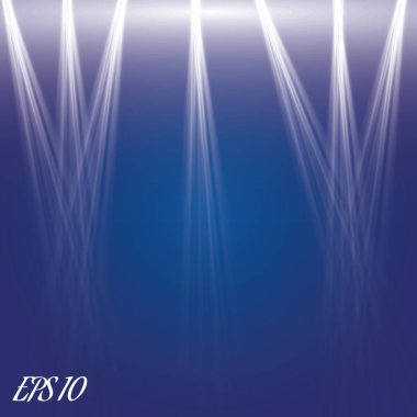 Vektör izole bir projektör. Işık efekti