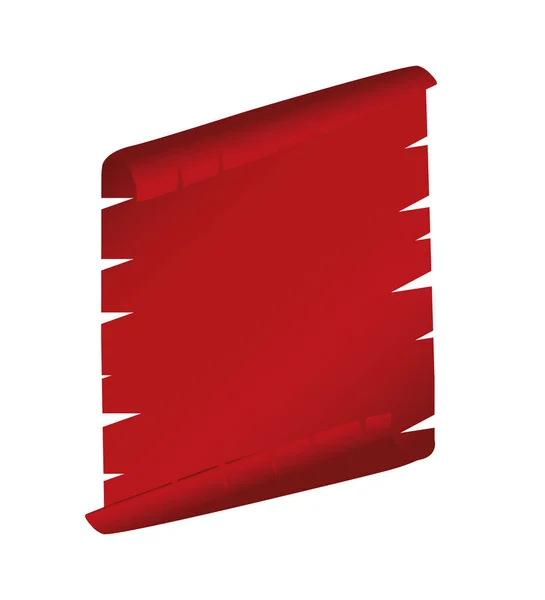 Realistische rood glanzend vector linten set — Stockvector