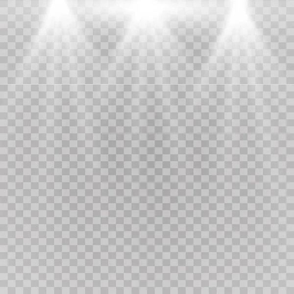 Световая Вспышка Спецэффекта Лучами Света Волшебными Блесками — стоковый вектор
