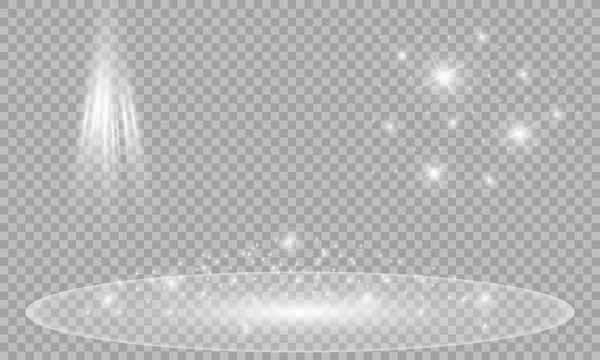 Effet Lumineux Étoile Éclatée Étincelles Lumière Soleil — Image vectorielle