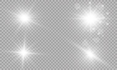Vector illustration of abstract flare light rays. Glow light effect. Vector illustration. Christmas flash Concept. clipart