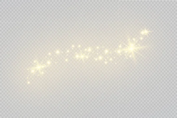 ホワイト火花特殊光効果 透明感のある背景にベクトルが輝きます クリスマスの抽象的なパターン 輝く魔法の塵粒子 — ストックベクタ