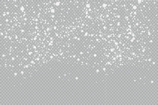 Sníh Vítr Průhledném Pozadí Bílý Gradient Dekorativní Prvek Vektorová Ilustrace Royalty Free Stock Vektory