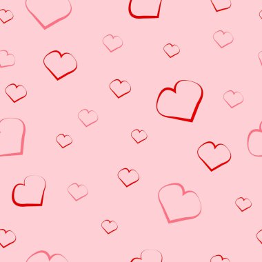 Kalpleri arka plan, Sevgililer günü kalp pembe konfeti düşüyor