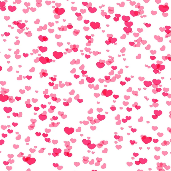 Srdce Pozadí Valentine Den Pádu Srdce Růžové Konfety — Stockový vektor