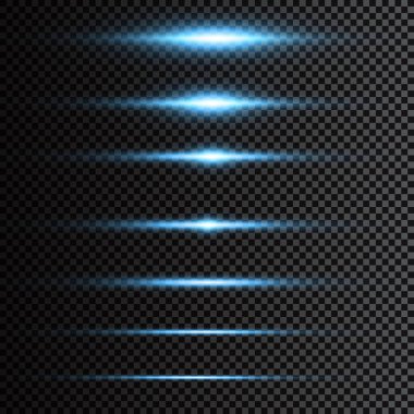 Işıltı ışık efekti ile soyut çizgiler. Özel ışık efektini parlat. Saydam arka planda parlayan çizgiler.