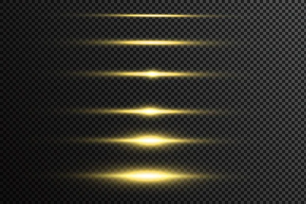 Líneas Abstractas Con Efecto Luz Brillante Brillo Efecto Luz Especial — Vector de stock