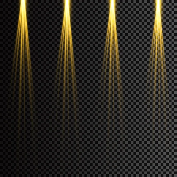 ベクトル透明太陽光特殊レンズフラッシュライト効果 フロントサンレンズフラッシュ 輝きの光の中でベクトルブラー 装飾の要素 — ストックベクタ