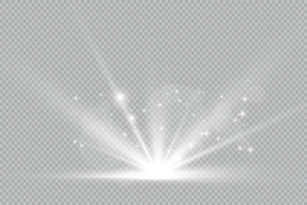 Vecteur Transparent Lumière Soleil Lentille Spéciale Flash Effect Flou Vectoriel — Image vectorielle