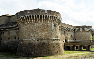 Fortress of Rocca Roveresca located in Senigallia in the Marche region in the province of Ancona. For travel and historical concept clipart
