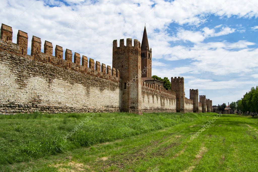 City wall and fortification of Montagnana, near Padua