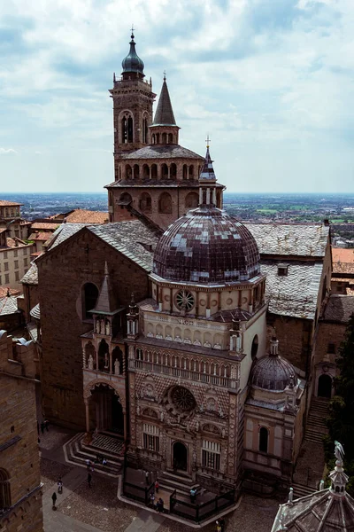 Μπέργκαμο Βασιλική Της Santa Maria Maggiore Καθολική Εκκλησία Και Cappella — Φωτογραφία Αρχείου