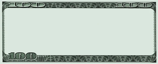 Quadro a partir de uma nota de cem dólares — Fotografia de Stock