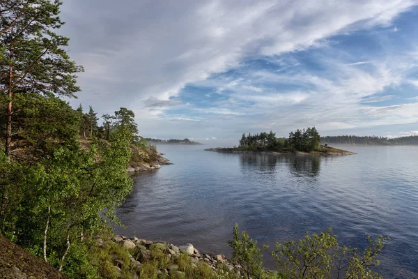 Lago Ladoga Lago Agua Dulce Más Grande Europa Encuentra Noroeste — Foto de Stock