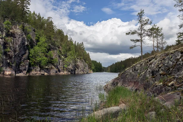 Ladoga Európa Legnagyobb Édesvízi Tava Oroszország Északnyugati Részén Terül — Stock Fotó