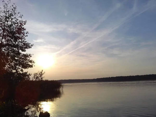 Sommar Och Höst Aktiv Flod Natur Resa — Stockfoto