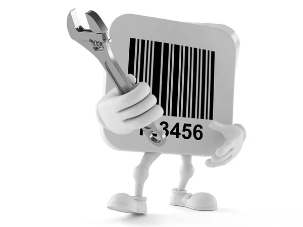 Barcode χαρακτήρα με ρυθμιζόμενο γαλλικό κλειδί — Φωτογραφία Αρχείου