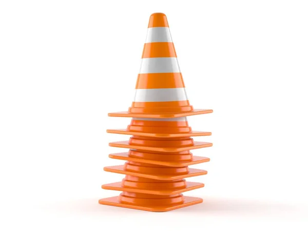 Pila de conos de tráfico —  Fotos de Stock