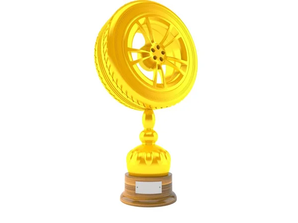 Golden car trophy — Stock Photo, Image
