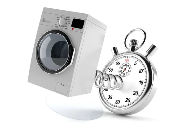 Washer with stopwatch — Stock Photo, Image