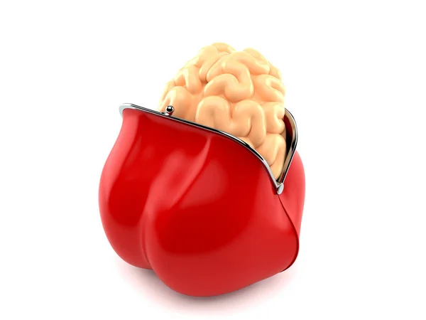 Beyin ile çanta — Stok fotoğraf