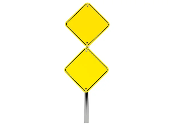 Blank road sign — Stock Photo, Image