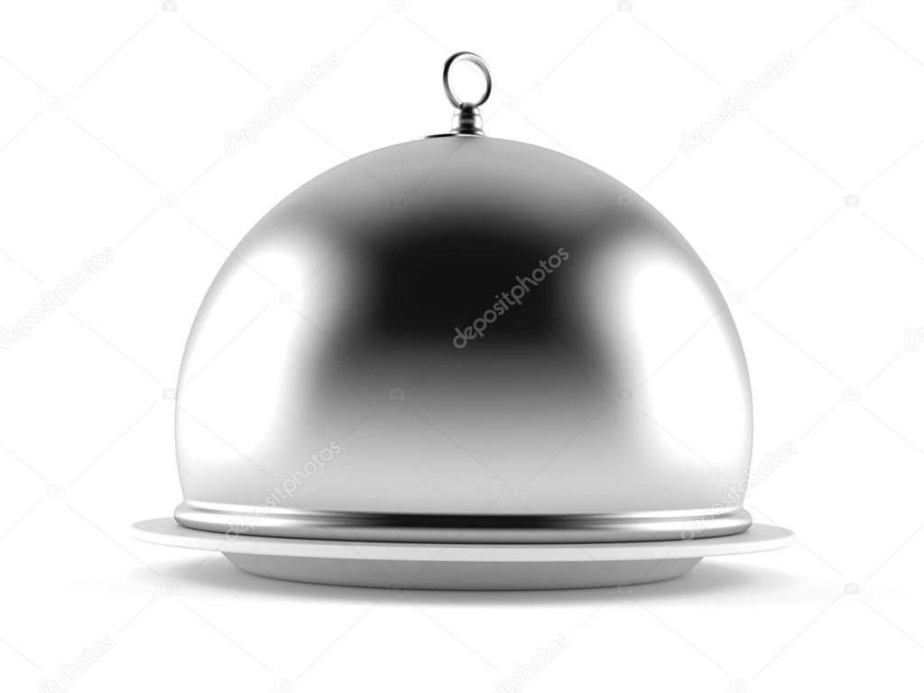 Silver catering dome