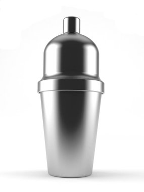 beyaz izole kokteyl shaker