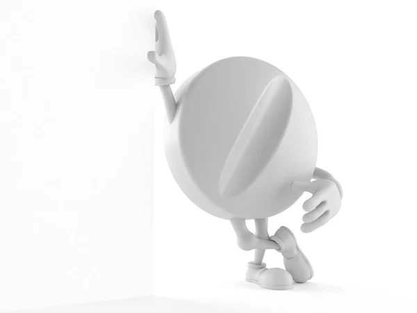 Elszigetelt fehér Tablet karakter — Stock Fotó