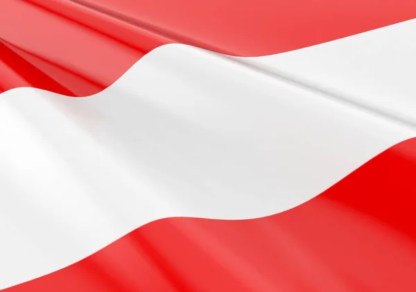 Sventolare il concetto di bandiera austriaca — Foto Stock