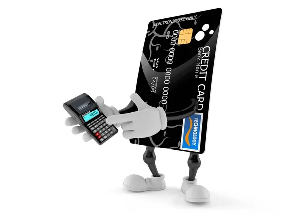 Calculatrice de caractères de carte de crédit — Photo