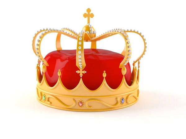 Coroa isolada em branco — Fotografia de Stock