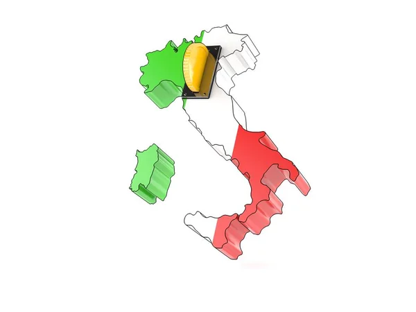 Italia país con moneda —  Fotos de Stock