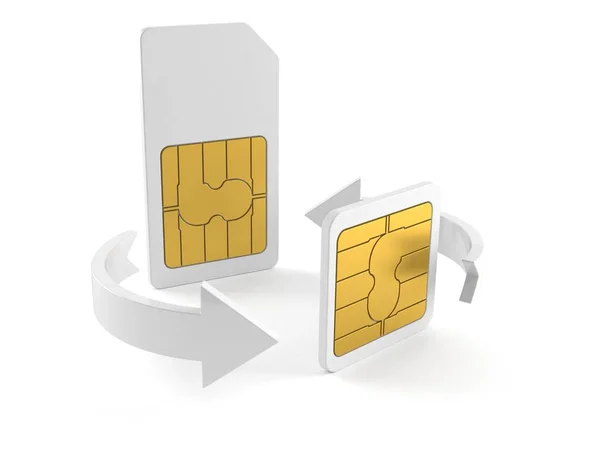 Echange de cartes SIM — Photo