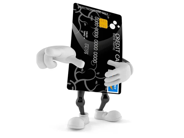 Carácter de tarjeta de crédito — Foto de Stock