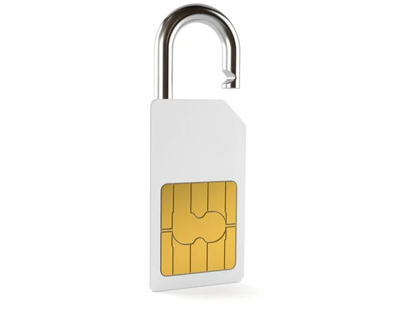 SIM-lock concept — Stockfoto