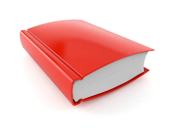 Červená prázdná kniha — Stock fotografie