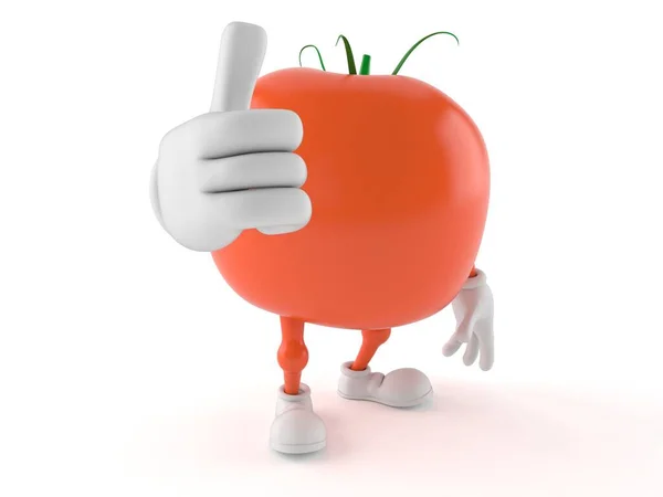 Tomato character with thumbs up — Stock Photo, Image