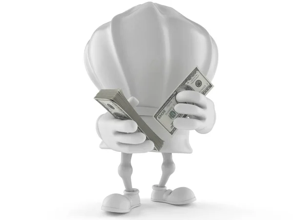 Chef personaje con dinero — Foto de Stock