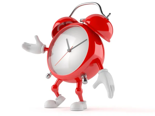 Alarma reloj carácter — Foto de Stock