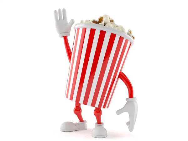 Popcorn-Figur mit erhobener Hand — Stockfoto