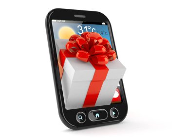 Akıllı telefonun içinde hediye