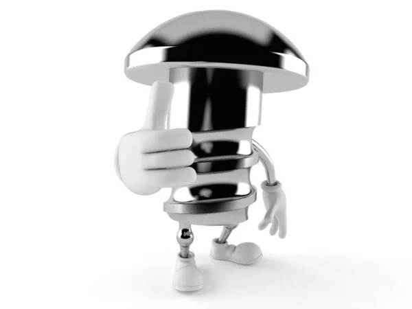 Bolt character with ok gesture — Stock Photo, Image