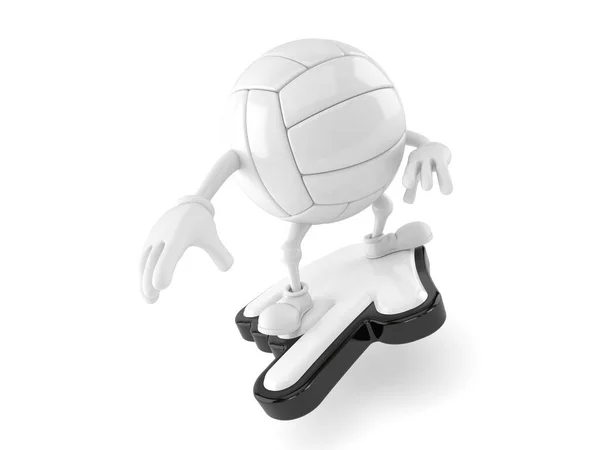 Volleyball-Figur mit Cursor — Stockfoto
