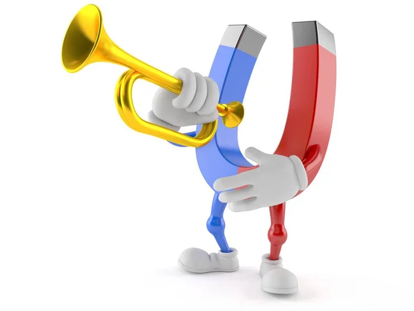 Imán de herradura con trompeta —  Fotos de Stock