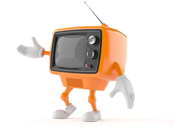 Retro-TV-Charakter — Stockfoto