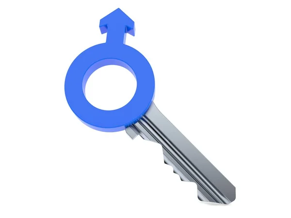 Mužský přístupový klíč — Stock fotografie