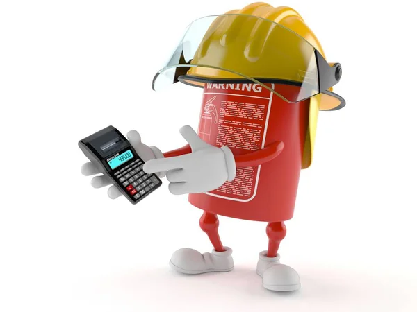 Hesap makinesi kullanarak yangın söndürücü karakterini ateşle