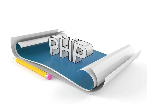 Plano con texto PHP — Foto de Stock